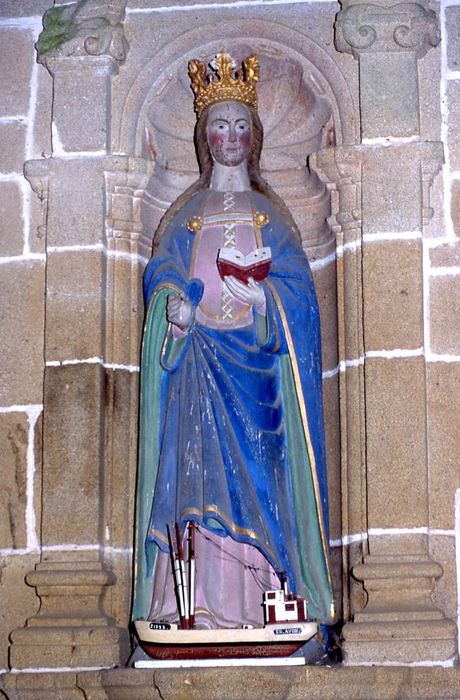 statue : sainte Avoye - © Ministère de la Culture (France), Conservation des antiquités et des objets d’art du Morbihan, tous droits réservés