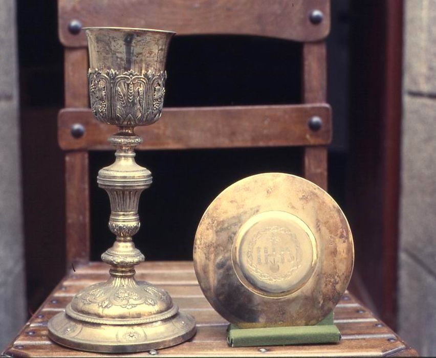 calice et patène n°2 - © Ministère de la Culture (France), Conservation des antiquités et des objets d’art du Morbihan, tous droits réservés