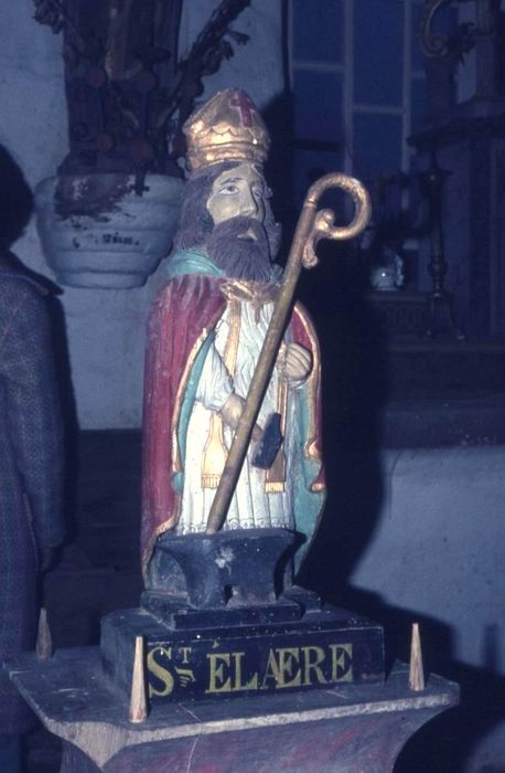 statue de procession (statuette) : Saint Eloi - © Ministère de la Culture (France), Conservation des antiquités et des objets d’art du Morbihan, tous droits réservés