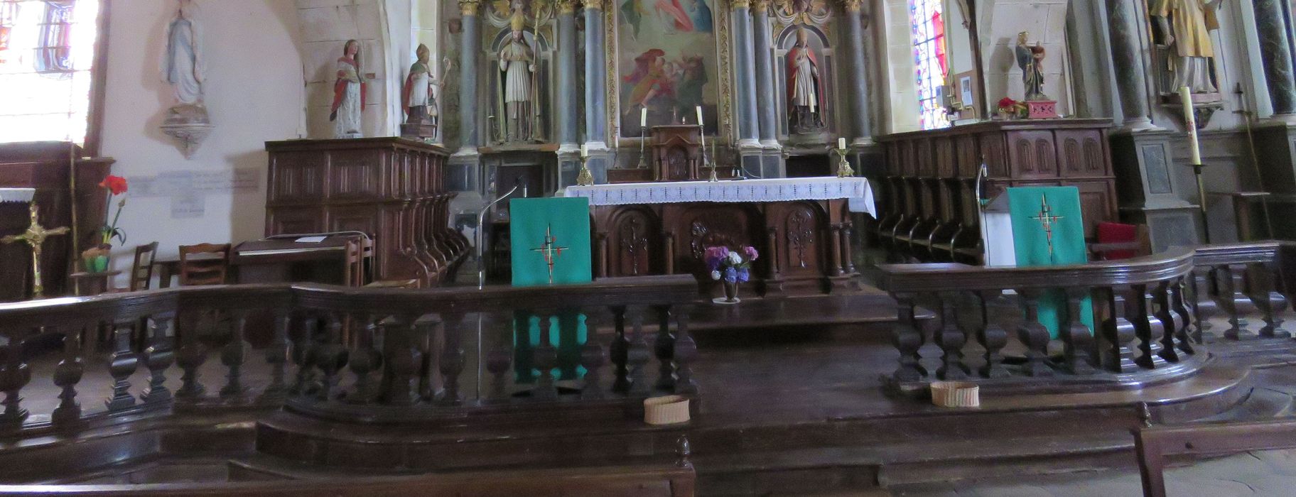 clôture de choeur (table de communion) - © Ministère de la Culture (France), Conservation des antiquités et des objets d’art du Morbihan, tous droits réservés