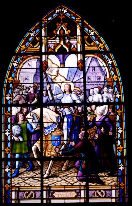 verrière : entrée de Jeanne d'Arc à Orléans
