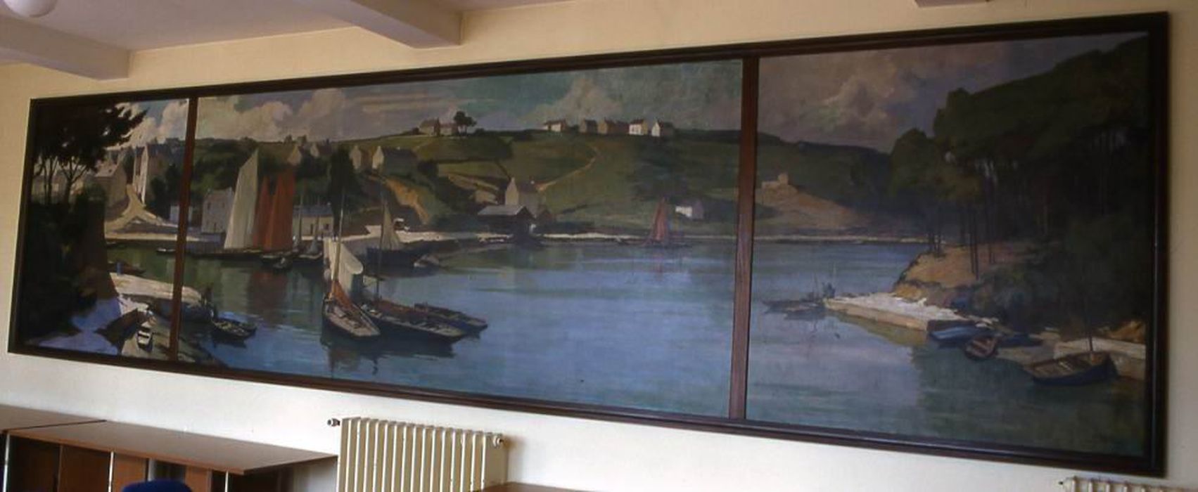 triptyque : Vue du Port de Bono - © Ministère de la Culture (France), Conservation des antiquités et des objets d’art du Morbihan, tous droits réservés