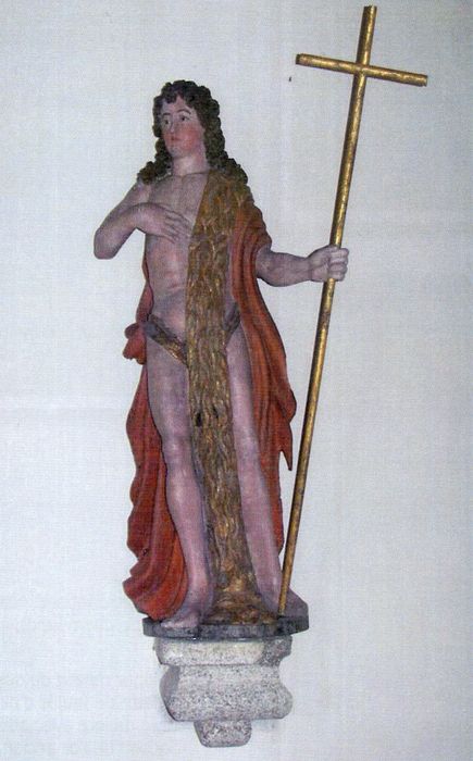 statue : Saint Jean-Baptiste - © Ministère de la Culture (France), Conservation des antiquités et des objets d’art du Morbihan, tous droits réservés