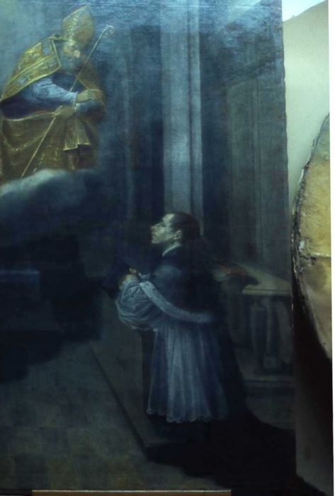 tableau : Saint Augustin et un chanoine régulier