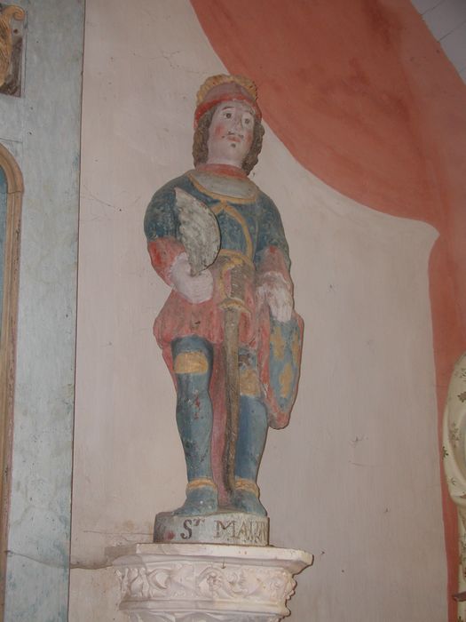 statue : Saint Maurice - © Ministère de la Culture (France), Conservation des antiquités et des objets d’art du Morbihan, tous droits réservés