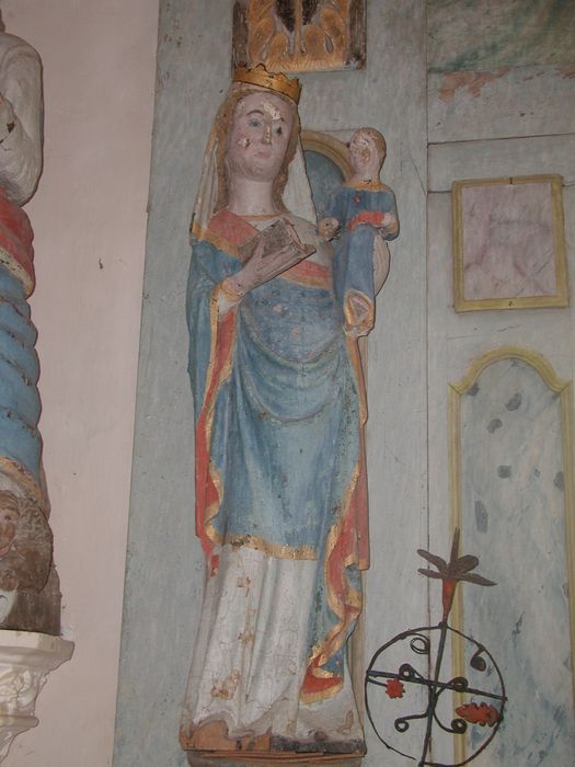 statue : Vierge à l'Enfant - © Ministère de la Culture (France), Conservation des antiquités et des objets d’art du Morbihan, tous droits réservés