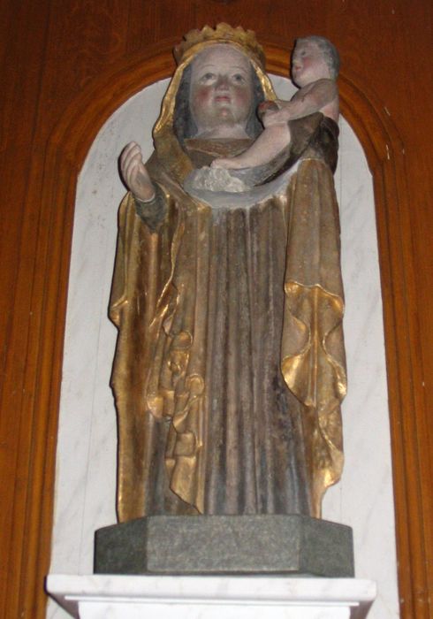 statue : Vierge à l'Enfant dite Notre-Dame de Bon Réconfort - © Ministère de la Culture (France), Conservation des antiquités et des objets d’art du Morbihan, tous droits réservés
