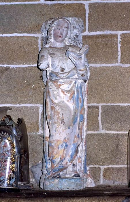 statue : Sainte ? - © Ministère de la Culture (France), Conservation des antiquités et des objets d’art du Morbihan, tous droits réservés