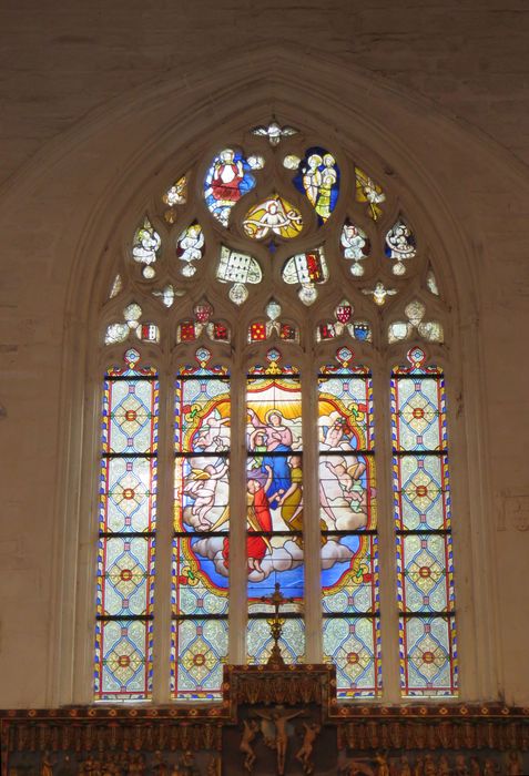 verrière : scènes du nouveau testament - © Ministère de la Culture (France), Conservation des antiquités et des objets d’art du Morbihan – Tous droits réservés