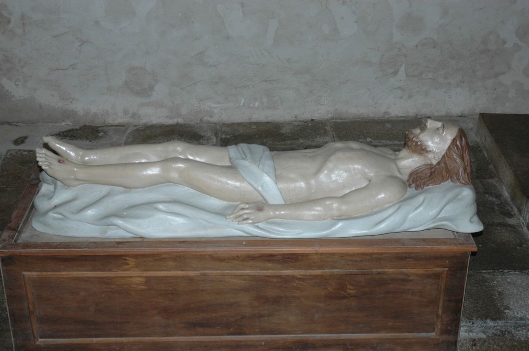 statue : Christ au tombeau (le) - © Ministère de la Culture (France), Conservation des antiquités et des objets d’art du Morbihan – Tous droits réservés