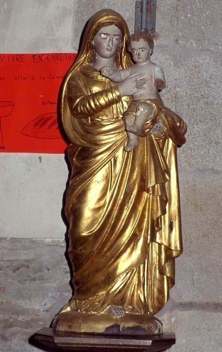 statue : Vierge à l'Enfant - © Ministère de la Culture (France), Conservation des antiquités et des objets d’art du Morbihan – Tous droits réservés