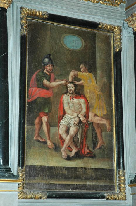 tableau : Couronnement d'épines - © Ministère de la Culture (France), Conservation des antiquités et des objets d’art du Morbihan – Tous droits réservés