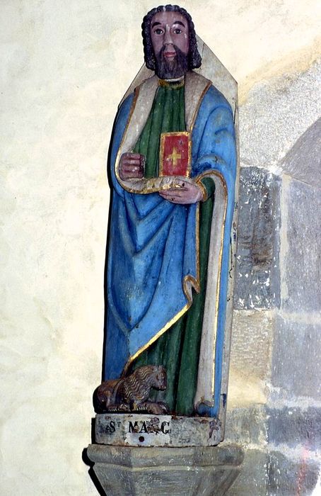 statue : Saint Marc - © Ministère de la Culture (France), Conservation des antiquités et des objets d’art du Morbihan – Tous droits réservés