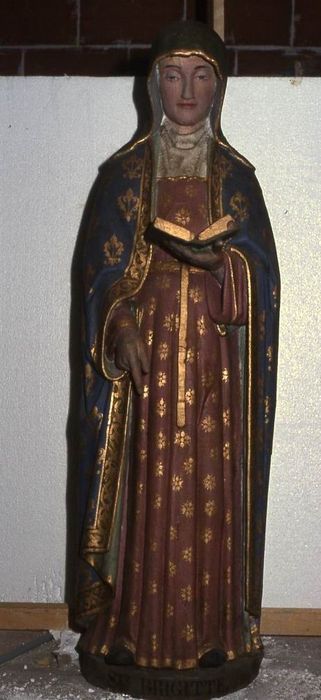 statue : Sainte Brigitte - © Ministère de la Culture (France), Conservation des antiquités et des objets d’art du Morbihan – Tous droits réservés