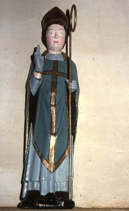 statue : Saint Guénin - © Ministère de la Culture (France), Conservation des antiquités et des objets d’art du Morbihan – Tous droits réservés