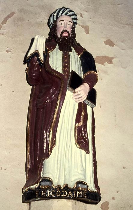 statue : Saint Nicodème - © Ministère de la Culture (France), Conservation des antiquités et des objets d’art du Morbihan – Tous droits réservés