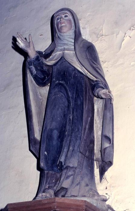 statue : Sainte moniale - © Ministère de la Culture (France), Conservation des antiquités et des objets d’art du Morbihan – Tous droits réservés