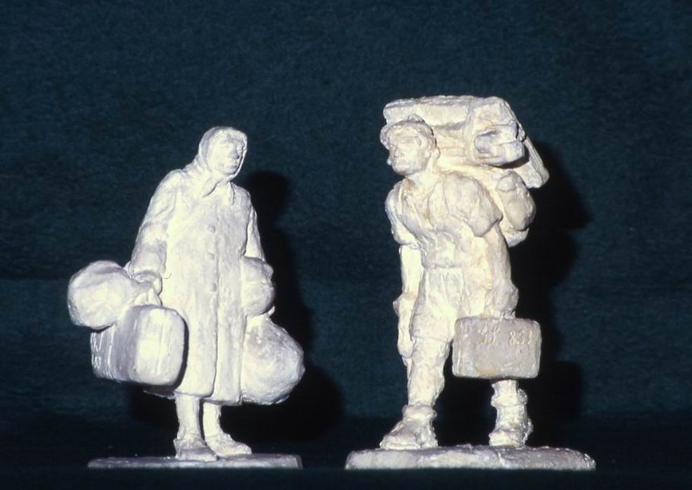 collection de trois-cent-quatorze sculptures, détail