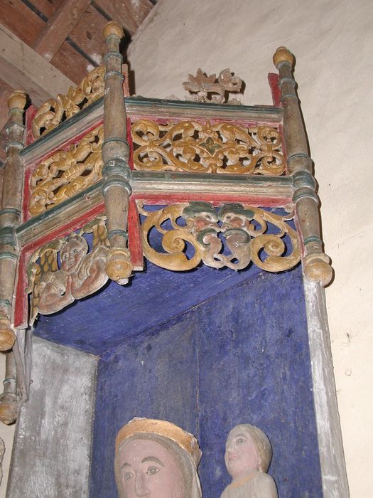 niche de la statue de Notre-Dame de Fleurs - © Ministère de la Culture (France), Conservation des antiquités et des objets d’art du Morbihan – Tous droits réservés