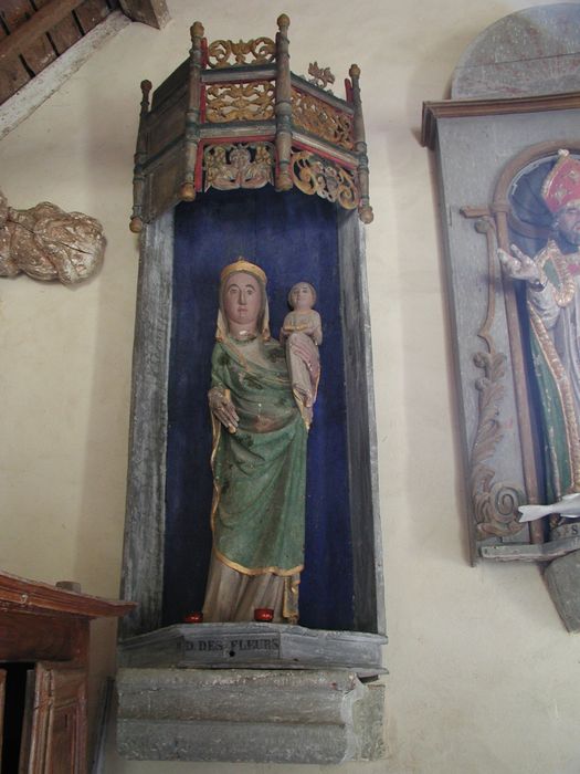 niche de la statue de Notre-Dame de Fleurs - © Ministère de la Culture (France), Conservation des antiquités et des objets d’art du Morbihan – Tous droits réservés