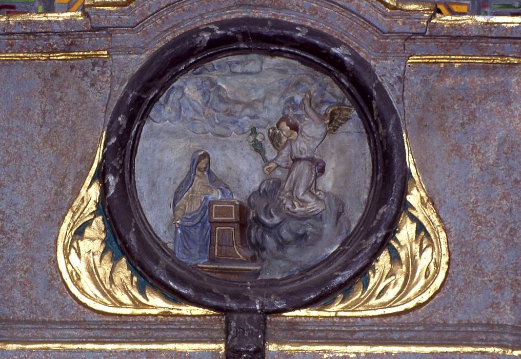 autel (maître-autel), retable, détail - © Ministère de la Culture (France), Conservation des antiquités et des objets d’art du Morbihan – Tous droits réservés