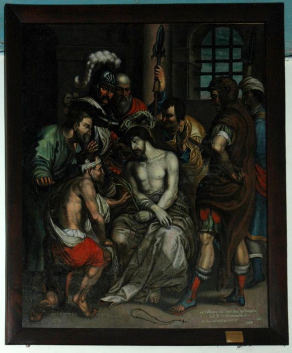 tableau : Dérision du Christ - © Ministère de la Culture (France), Conservation des antiquités et des objets d’art du Morbihan – Tous droits réservés