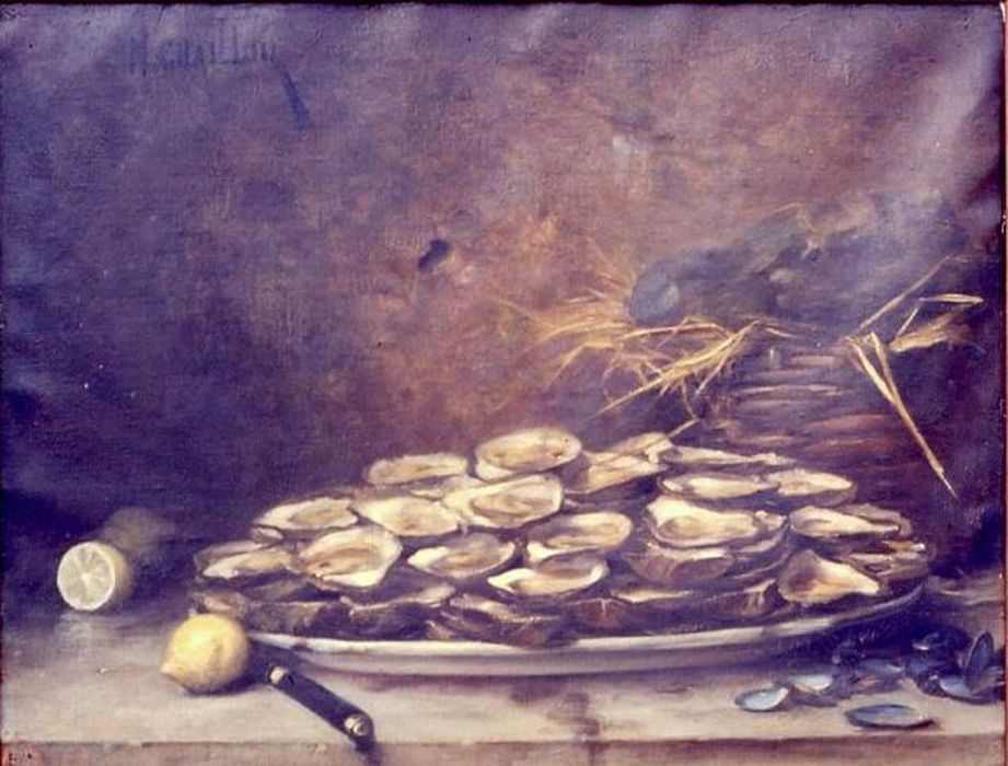 tableau : Huîtres - © Ministère de la Culture (France), Conservation des antiquités et des objets d’art du Morbihan – Tous droits réservés