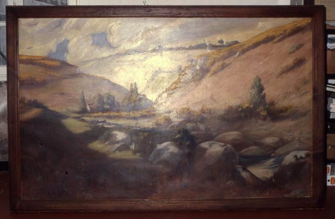 tableau : La Vallée de Josaphat - © Ministère de la Culture (France), Conservation des antiquités et des objets d’art du Morbihan – Tous droits réservés