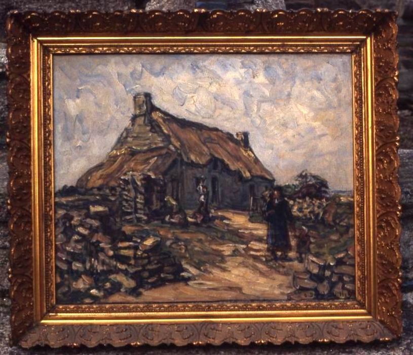 tableau : Fendeurs de bois - © Ministère de la Culture (France), Conservation des antiquités et des objets d’art du Morbihan – Tous droits réservés