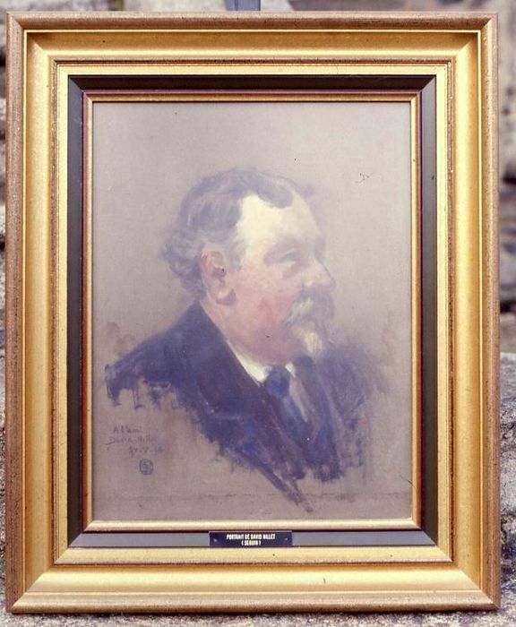 tableau : Portrait de David-Nillet - © Ministère de la Culture (France), Conservation des antiquités et des objets d’art du Morbihan – Tous droits réservés