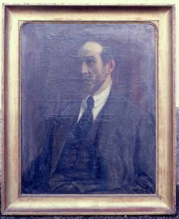 tableau : Portrait de Gaston Schweitzer - © Ministère de la Culture (France), Conservation des antiquités et des objets d’art du Morbihan – Tous droits réservés