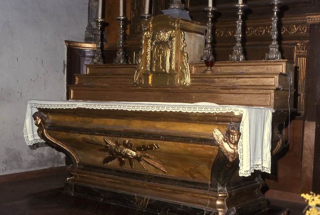 autel (maître-autel) et retable - © Ministère de la Culture (France), Conservation des antiquités et des objets d’art du Morbihan – Tous droits réservés