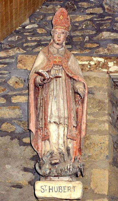 statue : Saint Hubert - © Ministère de la Culture (France), Conservation des antiquités et des objets d’art du Morbihan – Tous droits réservés