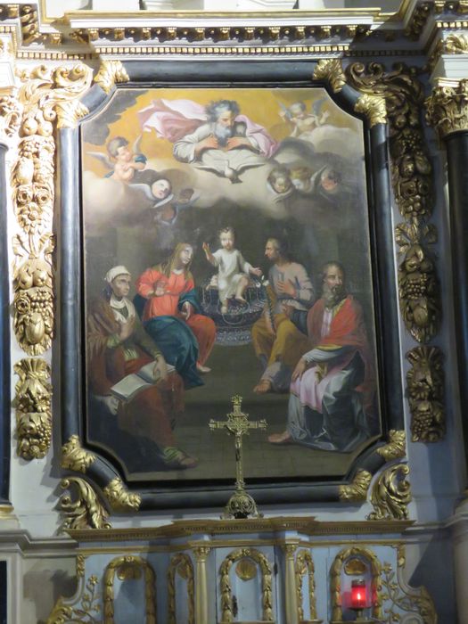 tableau Sainte Parenté et la Trinité - © Ministère de la Culture (France), Conservation des antiquités et des objets d’art du Morbihan – Tous droits réservés