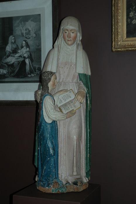 groupe sculpté : Sainte Anne et la Vierge - © Ministère de la Culture (France), Conservation des antiquités et des objets d’art du Morbihan – Tous droits réservés