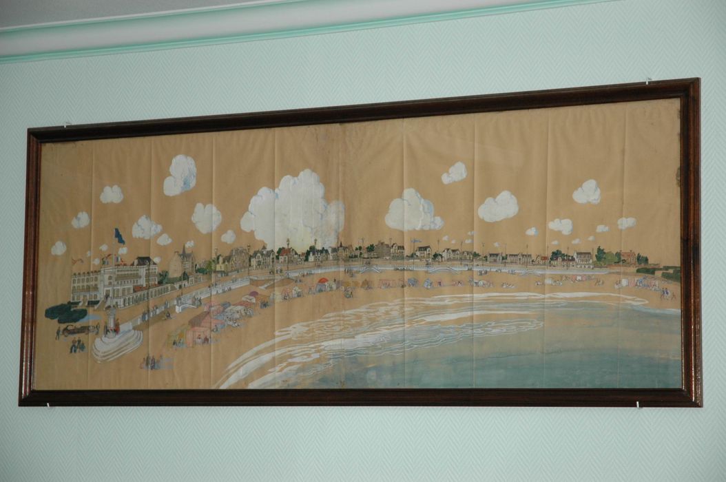 dessin : Vue panoramique de Quiberon - © Ministère de la Culture (France), Conservation des antiquités et des objets d’art du Morbihan – Tous droits réservés