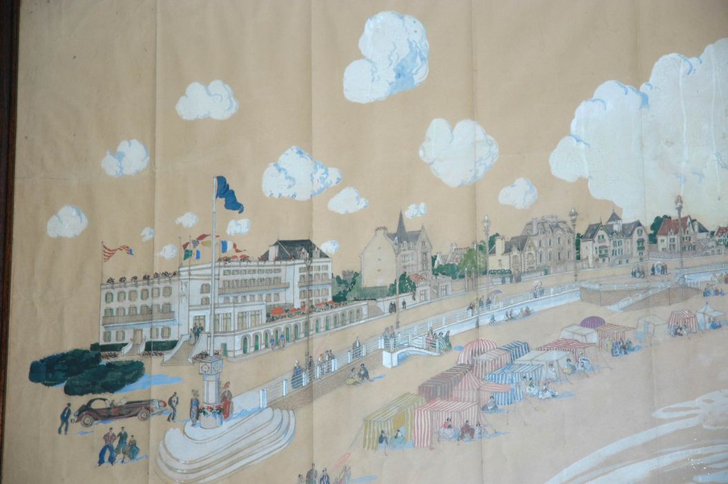 dessin : Vue panoramique de Quiberon - © Ministère de la Culture (France), Conservation des antiquités et des objets d’art du Morbihan – Tous droits réservés