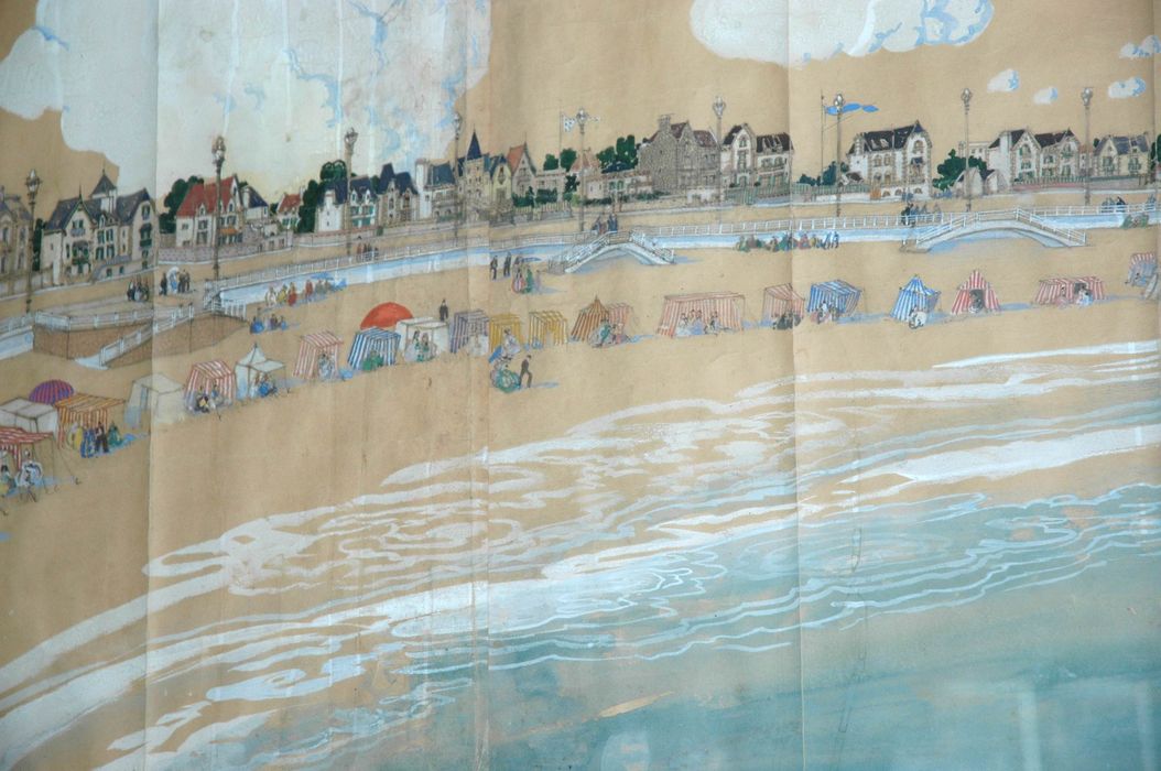 dessin : Vue panoramique de Quiberon - © Ministère de la Culture (France), Conservation des antiquités et des objets d’art du Morbihan – Tous droits réservés
