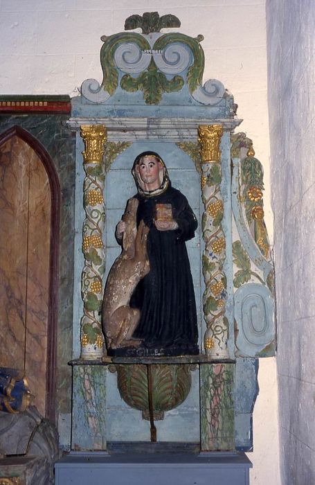 deux colonnes torses du retable latéral sud