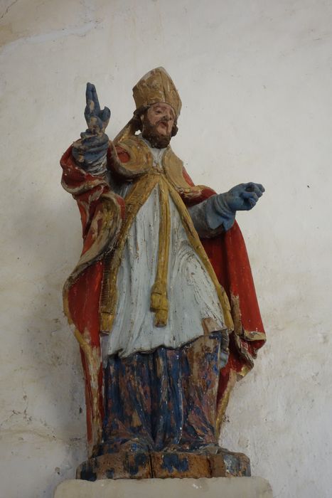 deux statues : Saint Augustin et Evêque - © Ministère de la Culture (France), Conservation des antiquités et des objets d’art de la Nièvre – Tous droits réservés