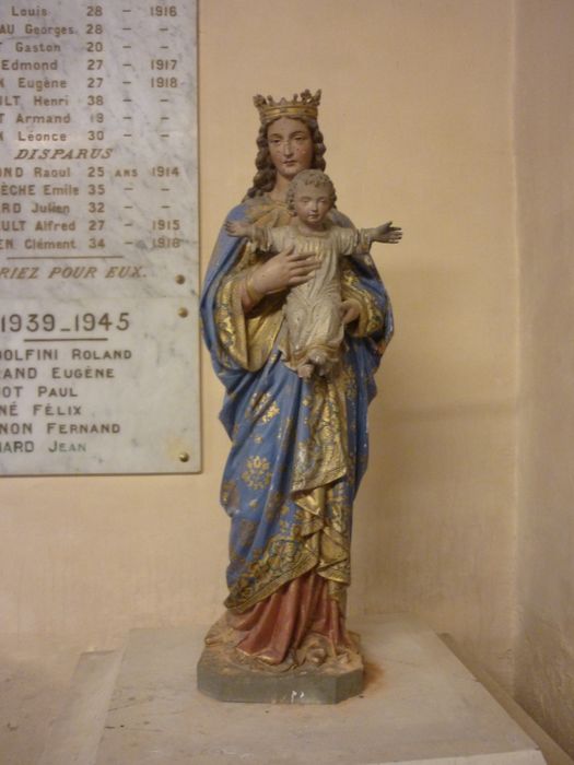 statue : Vierge à l'Enfant - © Ministère de la Culture (France), Conservation des antiquités et des objets d’art de la Nièvre – Tous droits réservés 