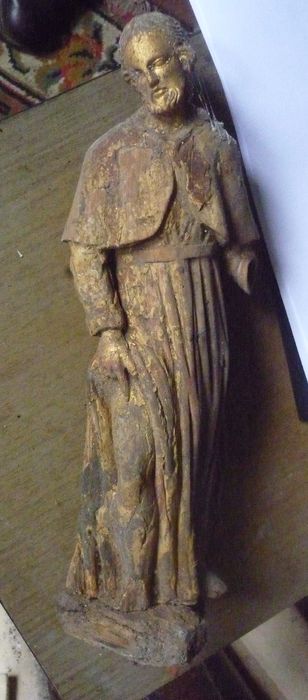 statue de procession : Saint Roch - © Ministère de la Culture (France), Conservation des antiquités et des objets d’art de la Nièvre – Tous droits réservés 