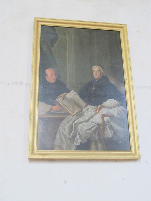 tableau : portrait d'un abbé de l'abbaye de Roches et d'un prieur