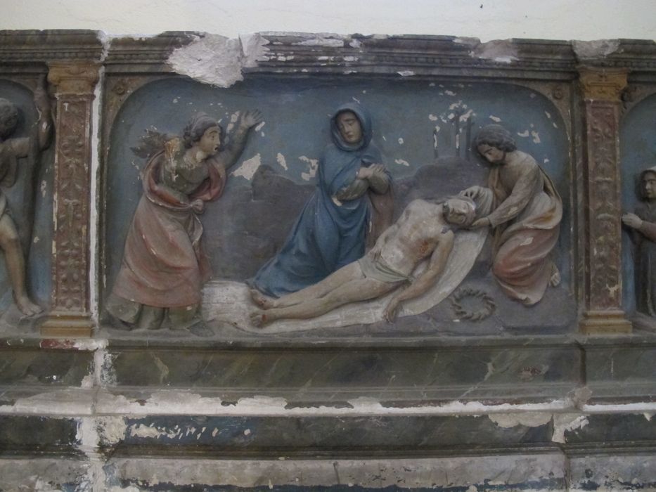 haut-relief : l'Ensevelissement du Christ