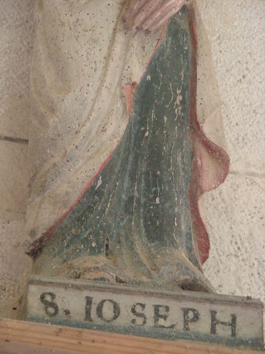 statue (statuette) : Saint Joseph, détail