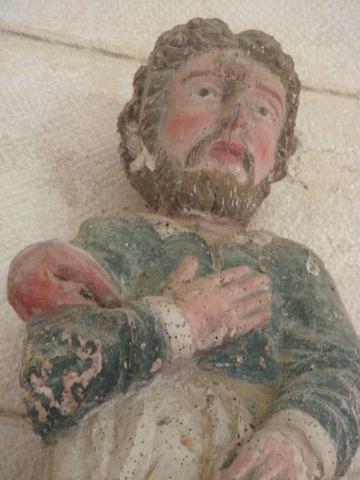 statue (statuette) : Saint Joseph, vue partielle