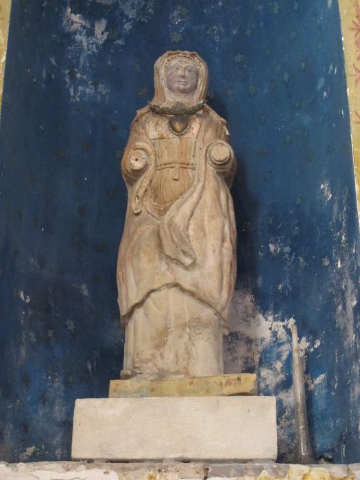 statue : Sainte Brigitte - © Ministère de la Culture (France), Conservation des antiquités et des objets d’art de la Nièvre – Tous droits réservés