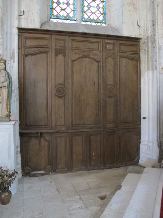 lambris de revêtement du choeur, vue partielle