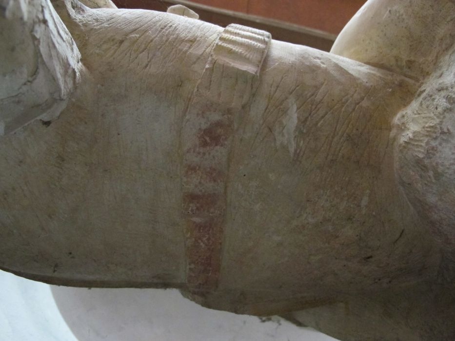 statue : Saint Victor à cheval, détail