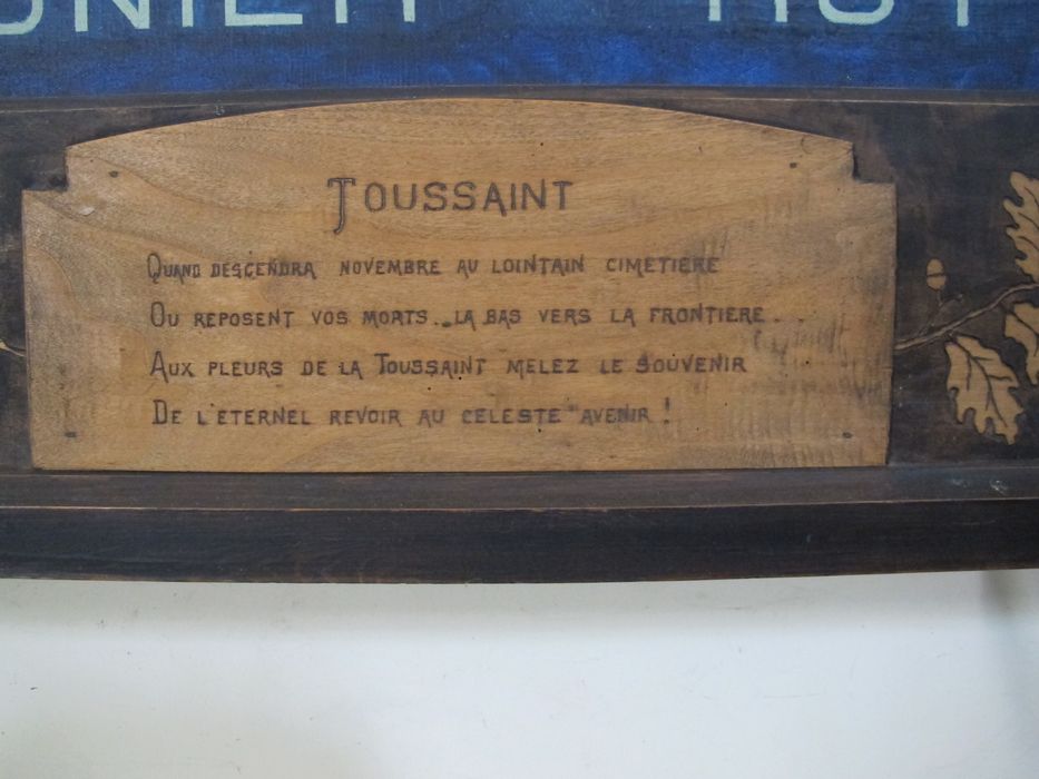 tableau commémoratif 1914-1918, détail